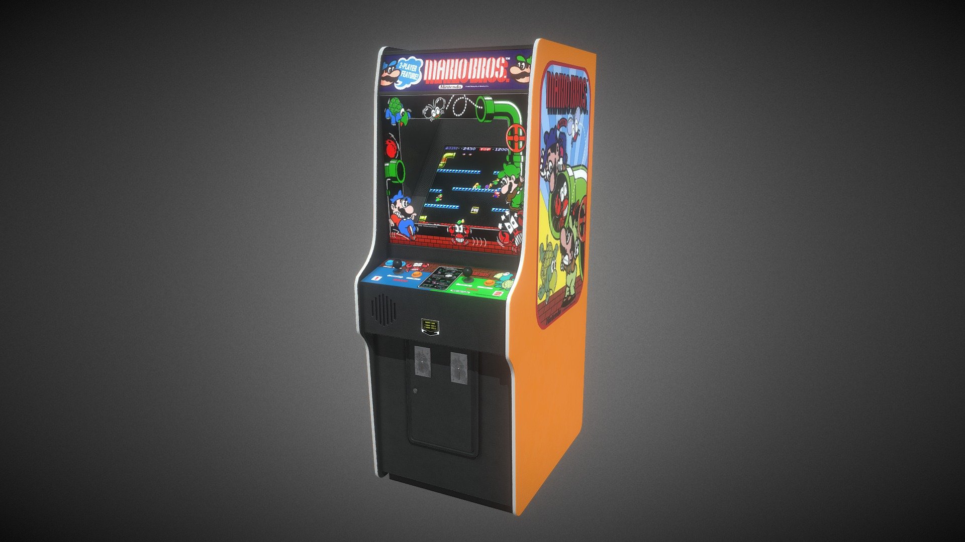A model of original Mario Bros Arcade’s machine

Models information:




Optimized low-poly assets for real-time usage.

Optimized and clean UV mapping.

Compatible with Unreal Engine, Unity and similar engines.
 - Arcade machine Mario Bros - Buy Royalty Free 3D model by Guillaume Atif (@GuillaumeAtif) 3d model