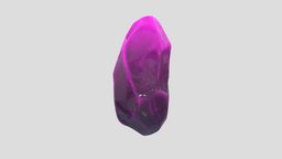 Stylized Crystal sculpted, crystal, substancepainter, substance, rock