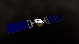 Global Star celestia, spacecraft, earth, 3d, c4d