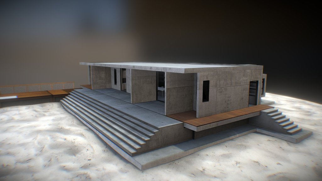BEACH HOUSE ( WIP ) - 3D model by Architectin 3d model