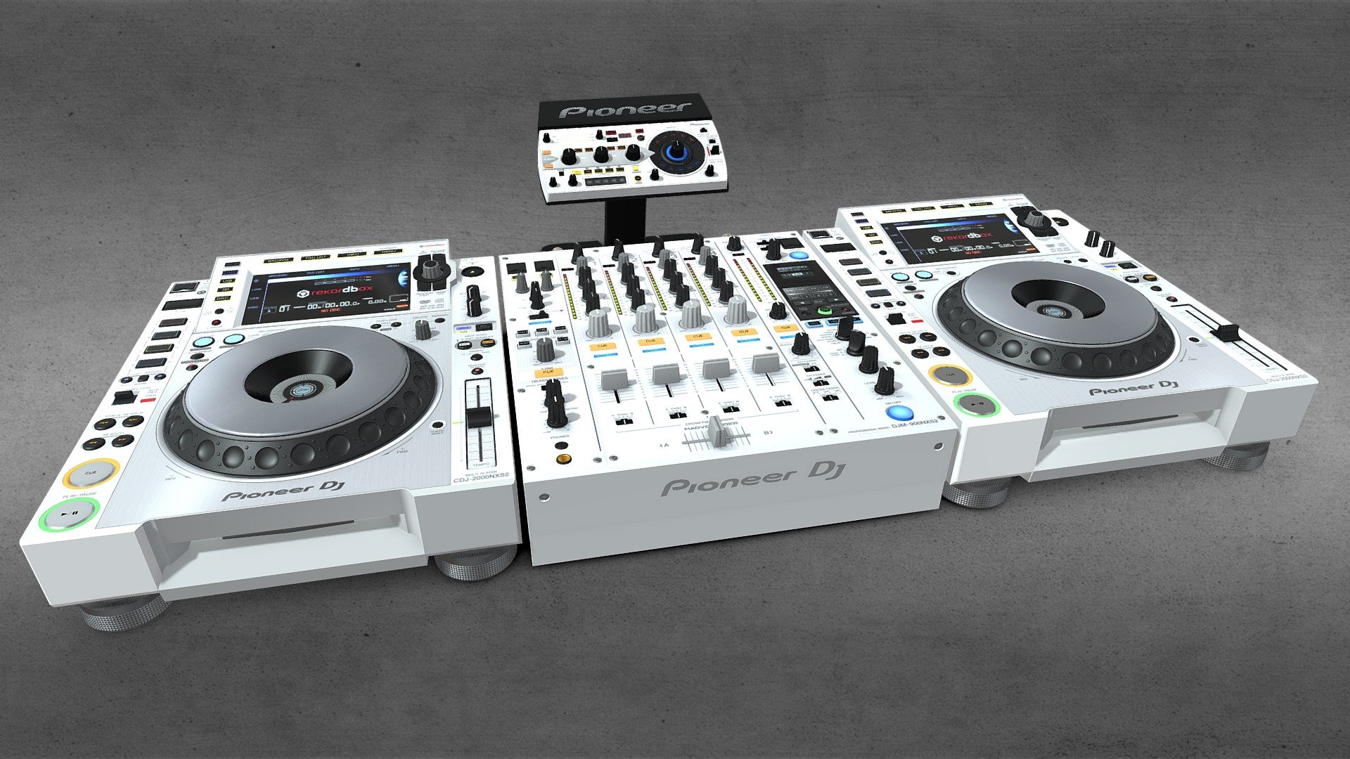 DJ System Pioneer - Buy Royalty Free 3D model by JV3Dgraphics (@JanVancik3D) 3d model