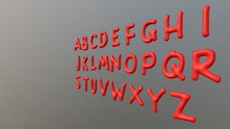 ABC Balloons vray, balloon, party, letter, abc, alphabet, balloons, letters, lettering, abecedary, 3d, design, cinema4d