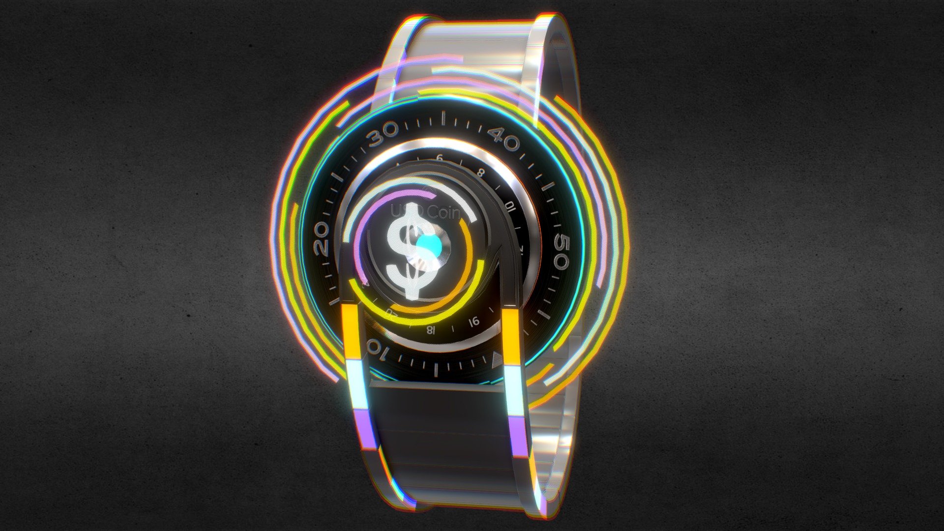 Awersome stainless steel Internet USD Coin Watch.

Currently available for download in FBX format.

3D model developed by AR-Watches 3d model
