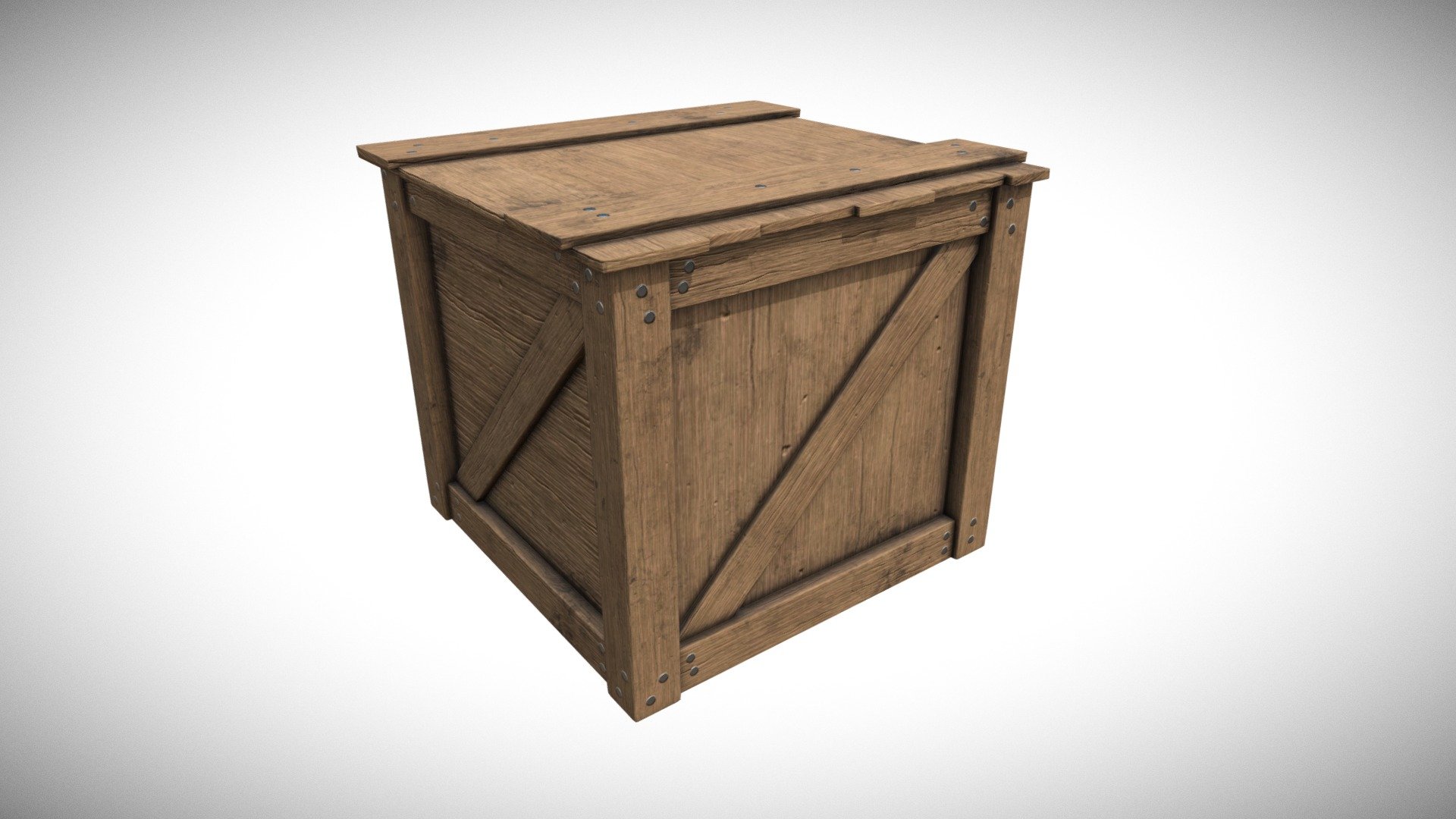 Just that. A very simple crate 3d model