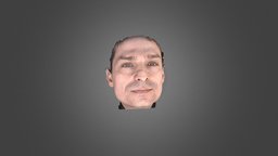 3D Face scanner Facense Model: Man