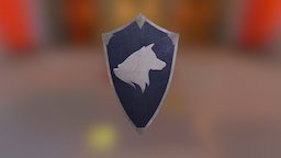 Wolf Shield medieval, wolf, shield
