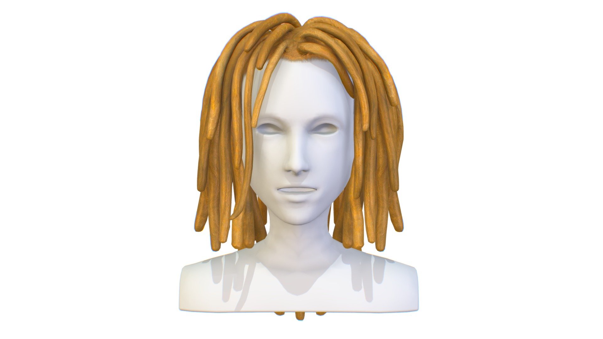 Hairstyle Dreadlocks Gold - Hairstyle Dreadlocks Gold - Buy Royalty Free 3D model by Oleg Shuldiakov (@olegshuldiakov) 3d model