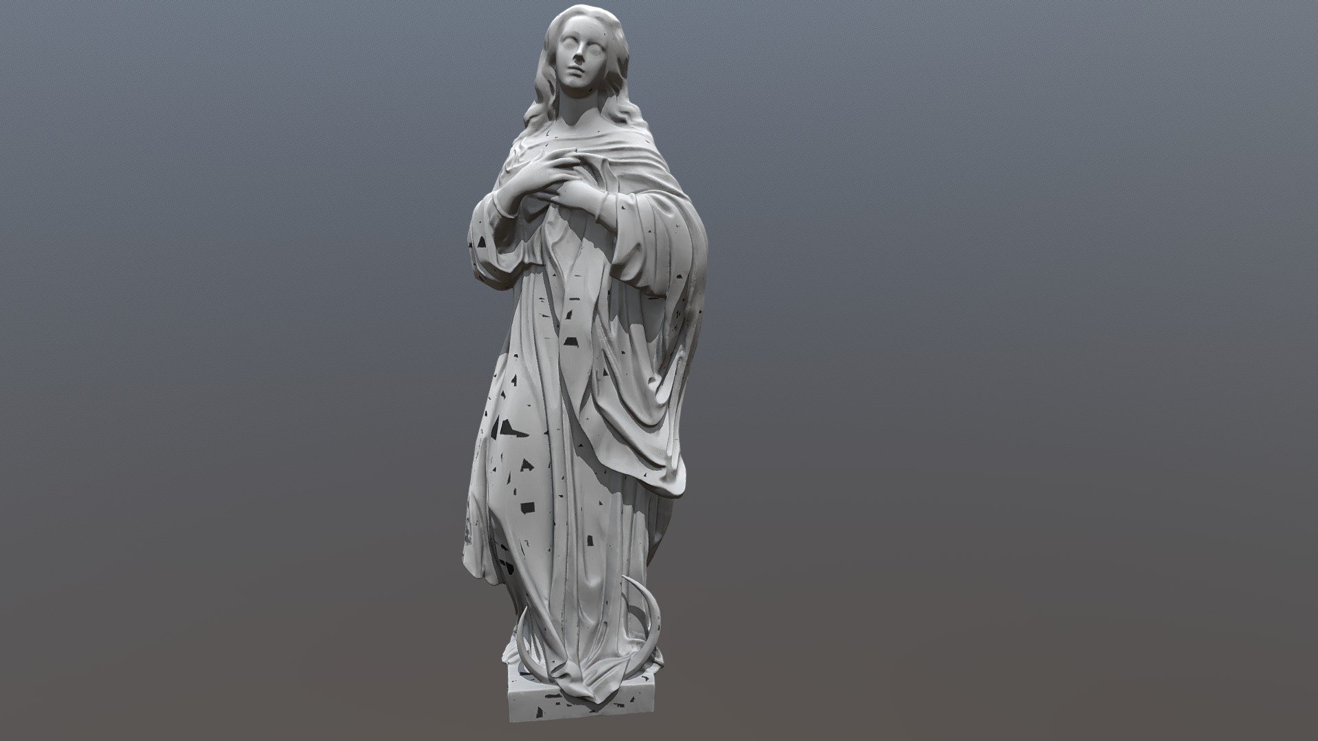 Published by 3ds Max
Using a arctic scanner, we scanned the heritage mother mary. Only found in Manila Cathedral. She is a rare icon of religious importance to the Philippine community. The lighting was done in vray 3ds max. As it was a colorless mesh. Give it the respect it deserves 3d model