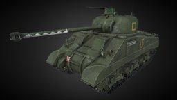 M4 Sherman Firefly ww2, hard-surface, uk, tank, military, usa