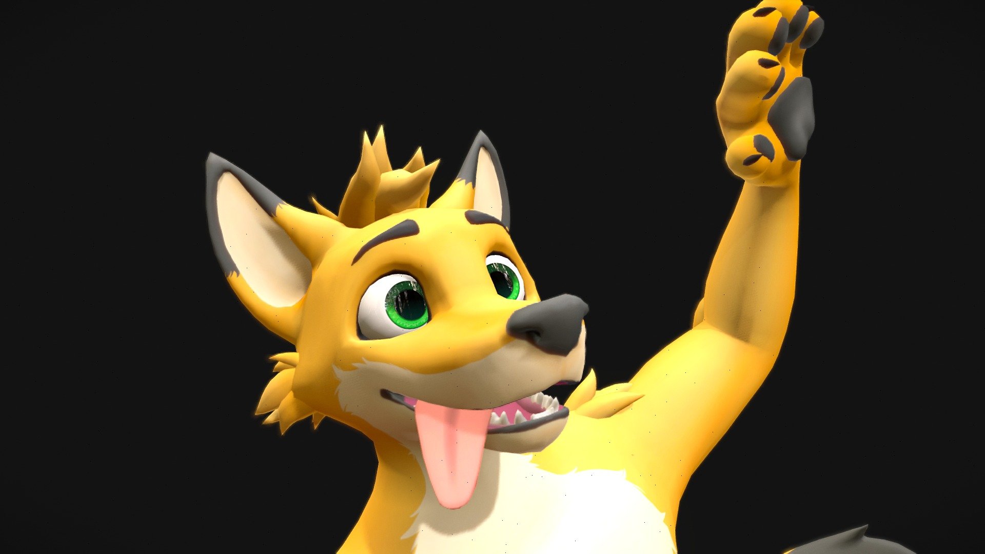 Custom VRChat avatar of Lance the Fox for LanceOakesFox! Features visemes, 8 expressions, and numerous clothing

Box modeled in Blender, textured in Adobe Substance Painter

This is a custom commission and is not downloadable publicly 3d model