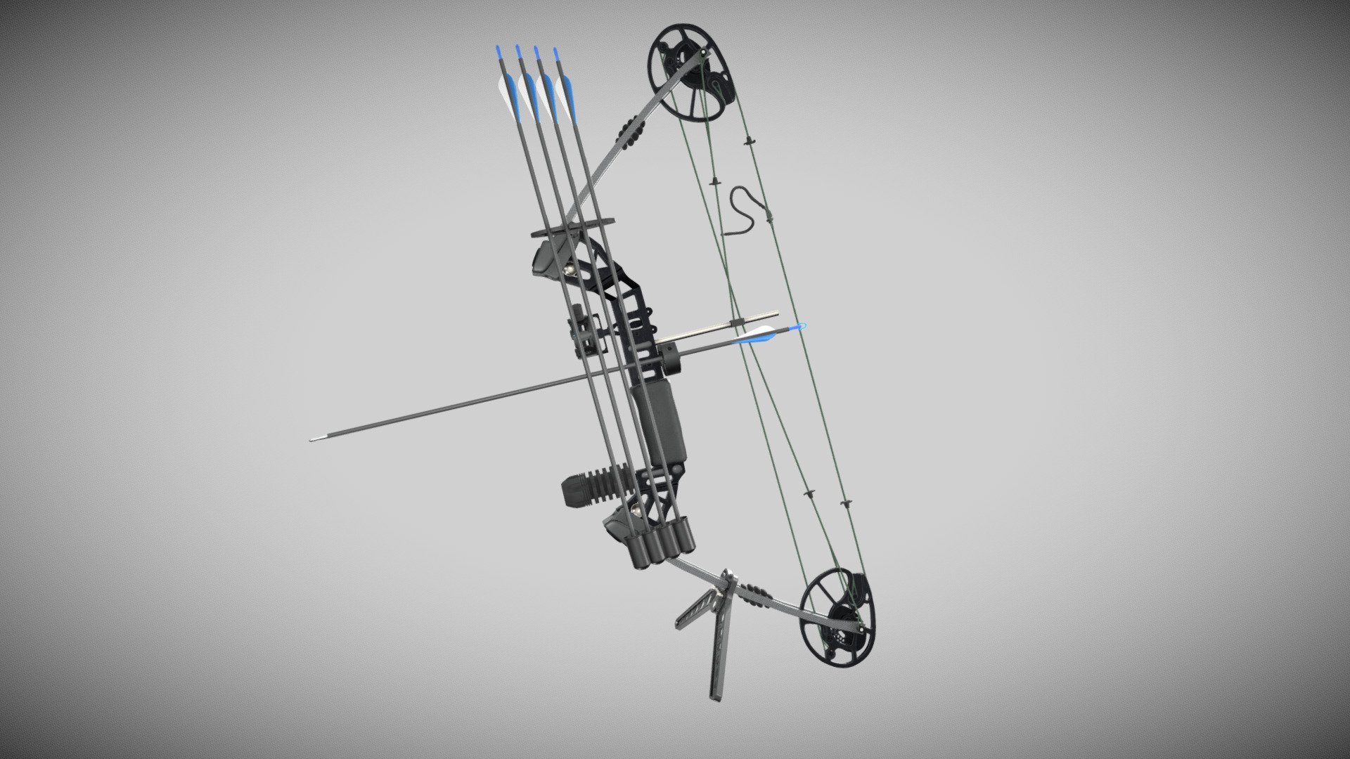 Compound Bow / Arco compuesto - Buy Royalty Free 3D model by Ualde (@sebaualde) 3d model