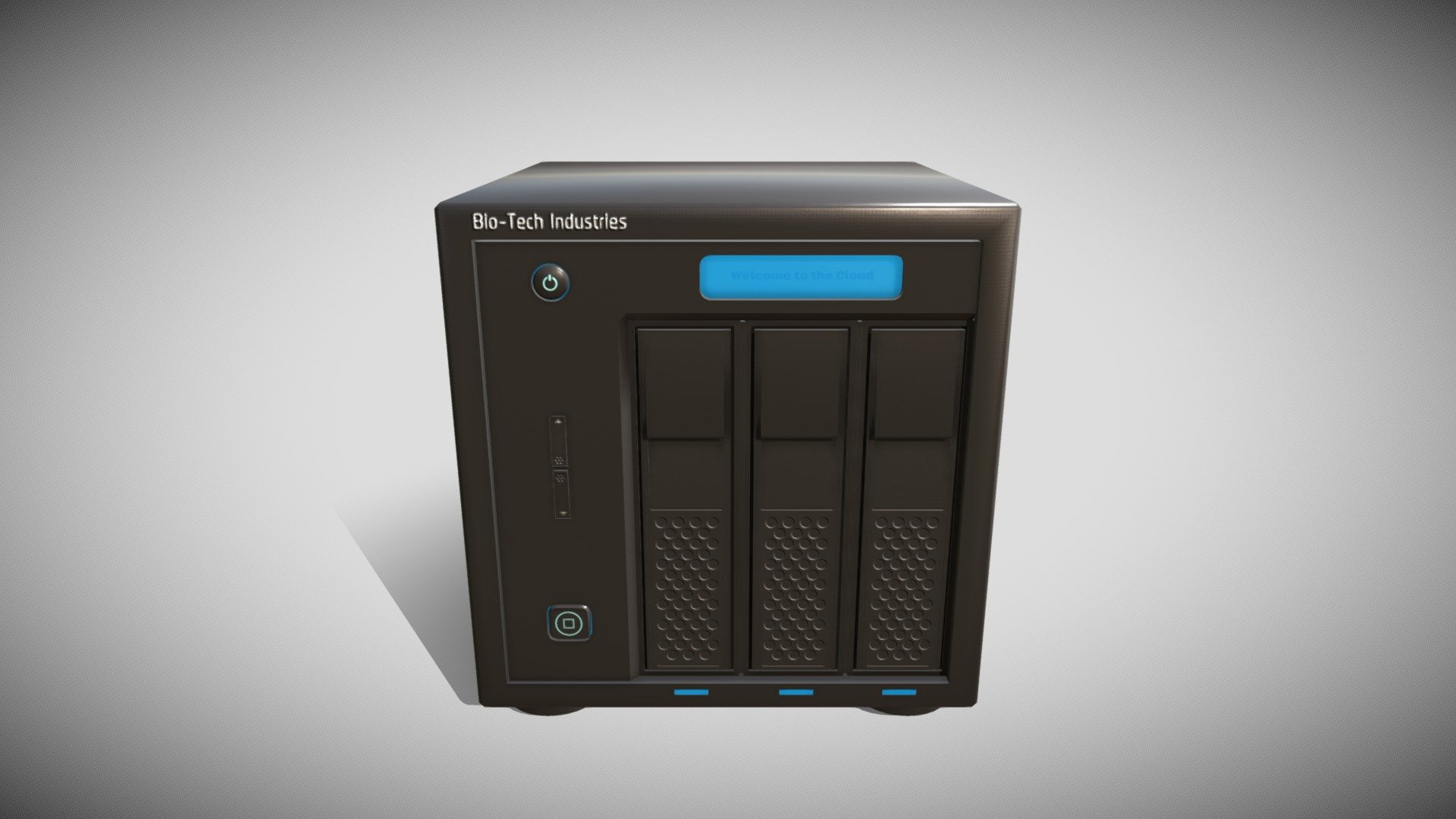 Generic mini server box - (Bio-Tech Industries is just a random name on many of my models)

Hand-painted using Substance Painter. PBR - AR/ VR - Low-Poly

Google, Unity and Unreal Engine Friendly

Game-ready

Textures; 2048 x 2048, OpenGL, Dilation + Single Background Colour, 16 Pixel Padding

Maps Include; Base, Normal, Height, Rough, Emmisive, and Metal.

Please Note: This model may or may not 3D Print. Download at your own risk.

My Blog: https://stgbooks.blogspot.com/ - Server Box - Buy Royalty Free 3D model by Simon T Griffiths (@RubberMan) 3d model