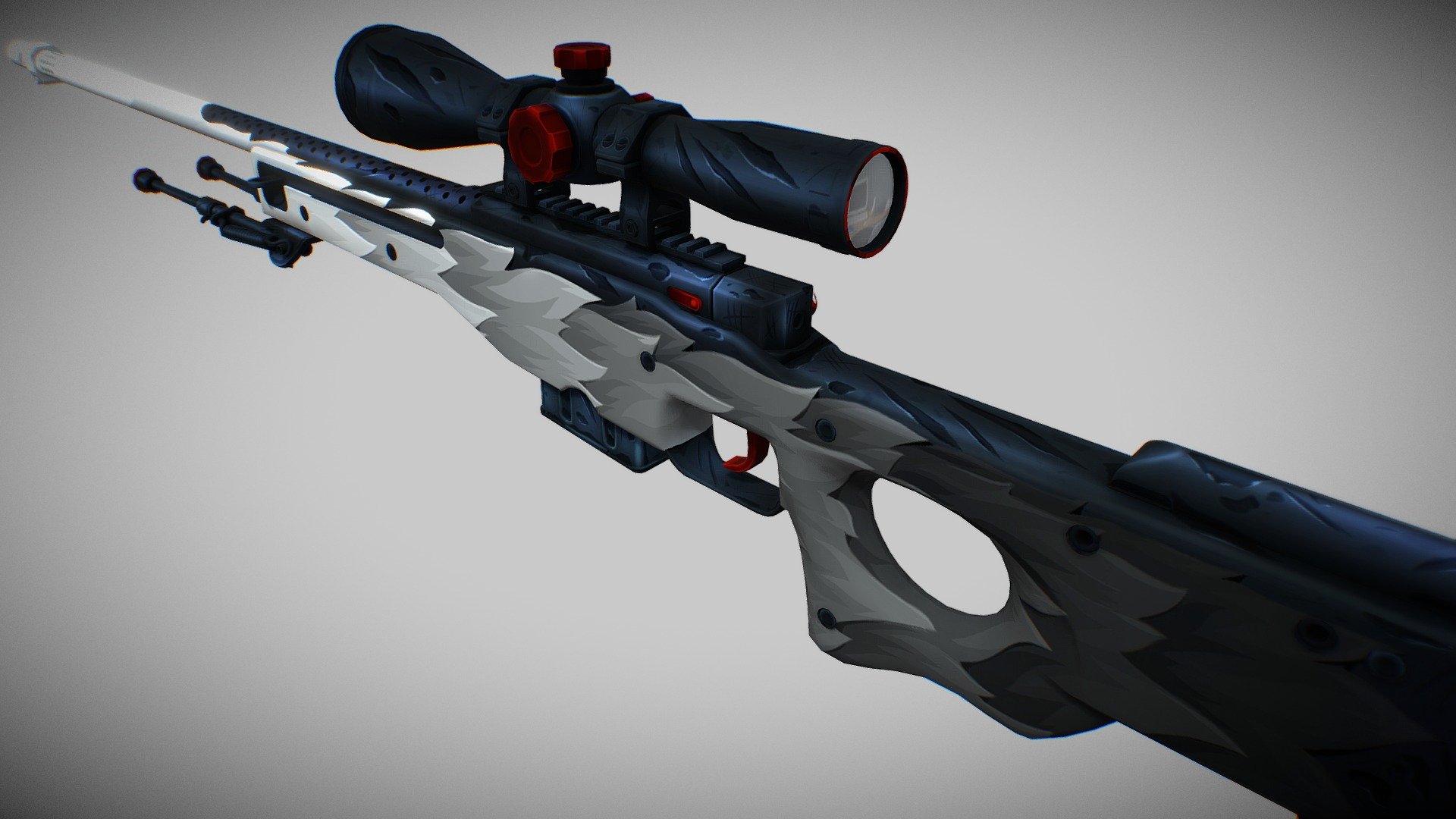 awp CS:GO skin

workshop link: https://steamcommunity.com/sharedfiles/filedetails/?id=1312918286&amp;searchtext= - WHITE FANG (Arctic Wolf) :: AWP - 3D model by vlad_icobet 3d model