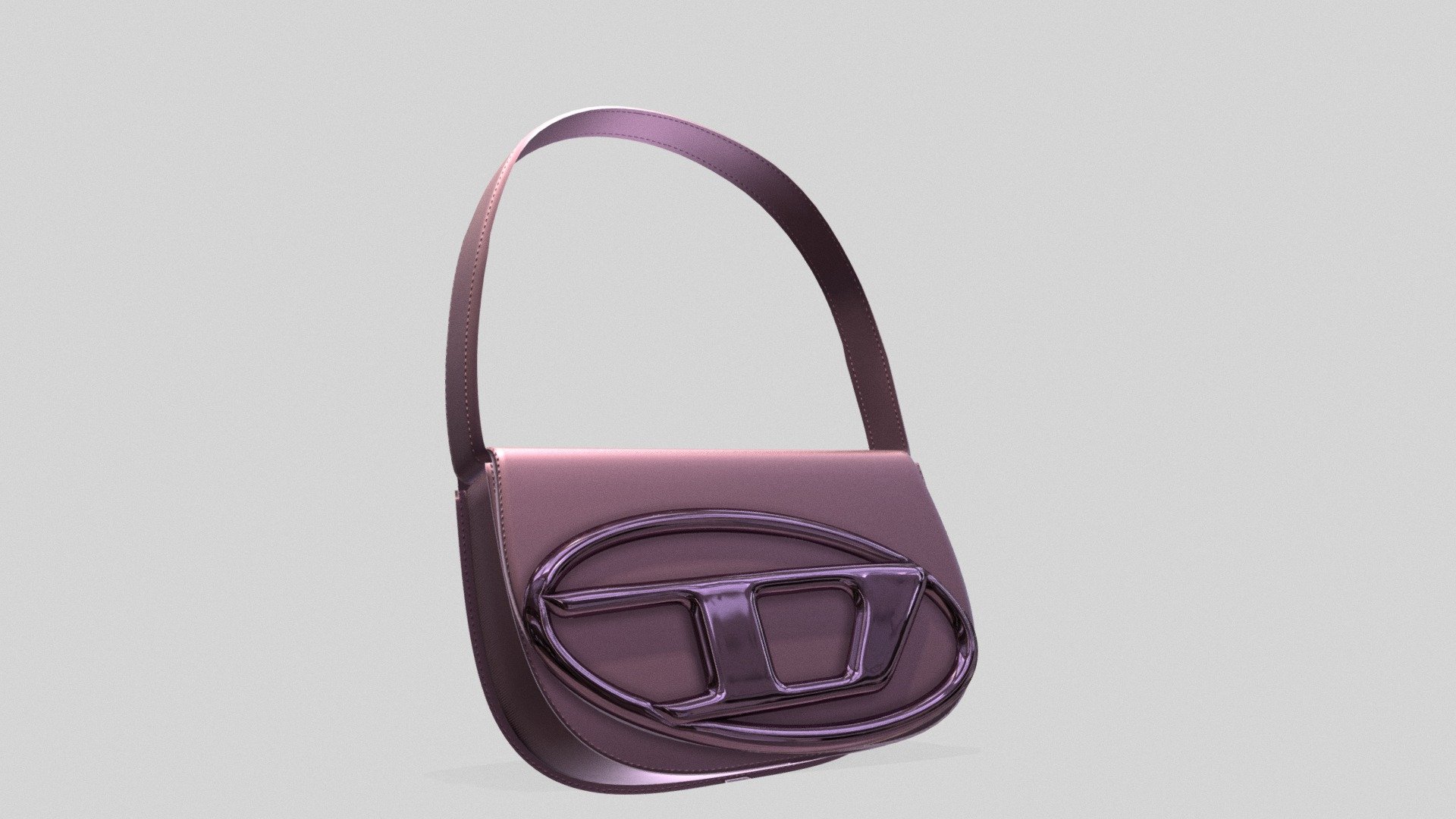 3D model made for FARFETCH.

Iconic Shoulder Bag in Mirrored Leather.
Created for VFX Simulation 3d model