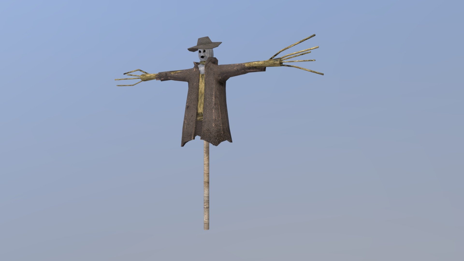 Scarecrow 3dmodel lowpoly pbr - Scarecrow - 3D model by Fredgames77 3d model