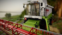 Combine Lexion 480 farm, combine, 480, lexion