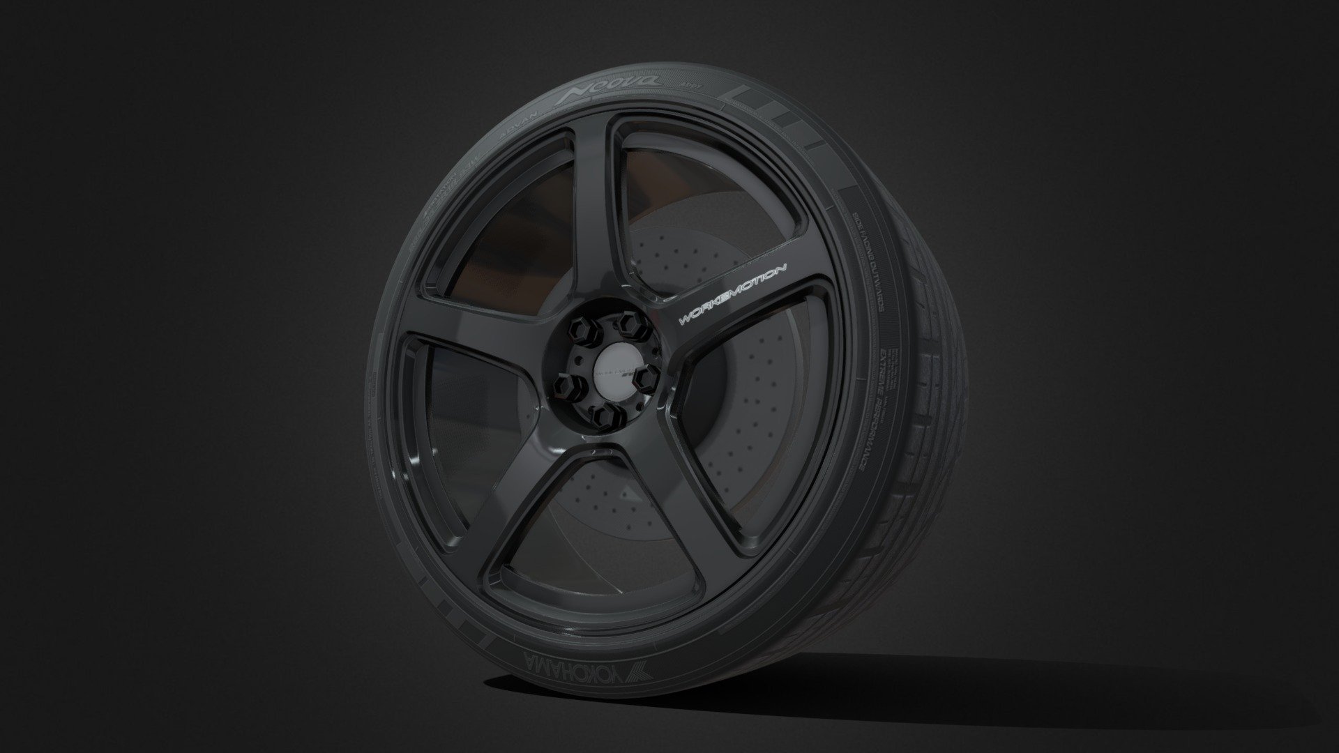 just an unfinished model cuz there's a mistake on the spoke shape. But yea whatev, you can use it 3d model