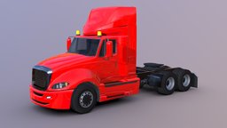 Truck #5 LowPoly truck, land, gasoline, trailer, traffic, transport, urban, delivery, lorry, vehicle, car