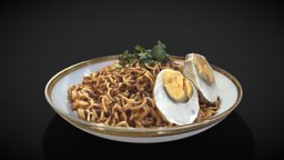 Instant Noodles with Boiled Eggs
