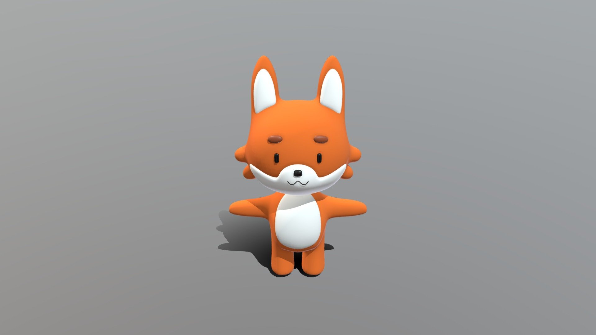 A cute 3D cartoon fox character I made a while back. Easy to rig and base T-pose for quick adjustments.

This is one of my very first animal like creations and if there are any issues with the model itself, Please leave a comment and I will fix it if necessary 3d model