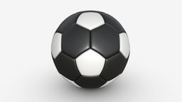 Soccer Ball 02 Inverted leather, football, league, equipment, play, soccer, round, team, activity, goal, kick, match, inverted, game, 3d, pbr, sport, ball