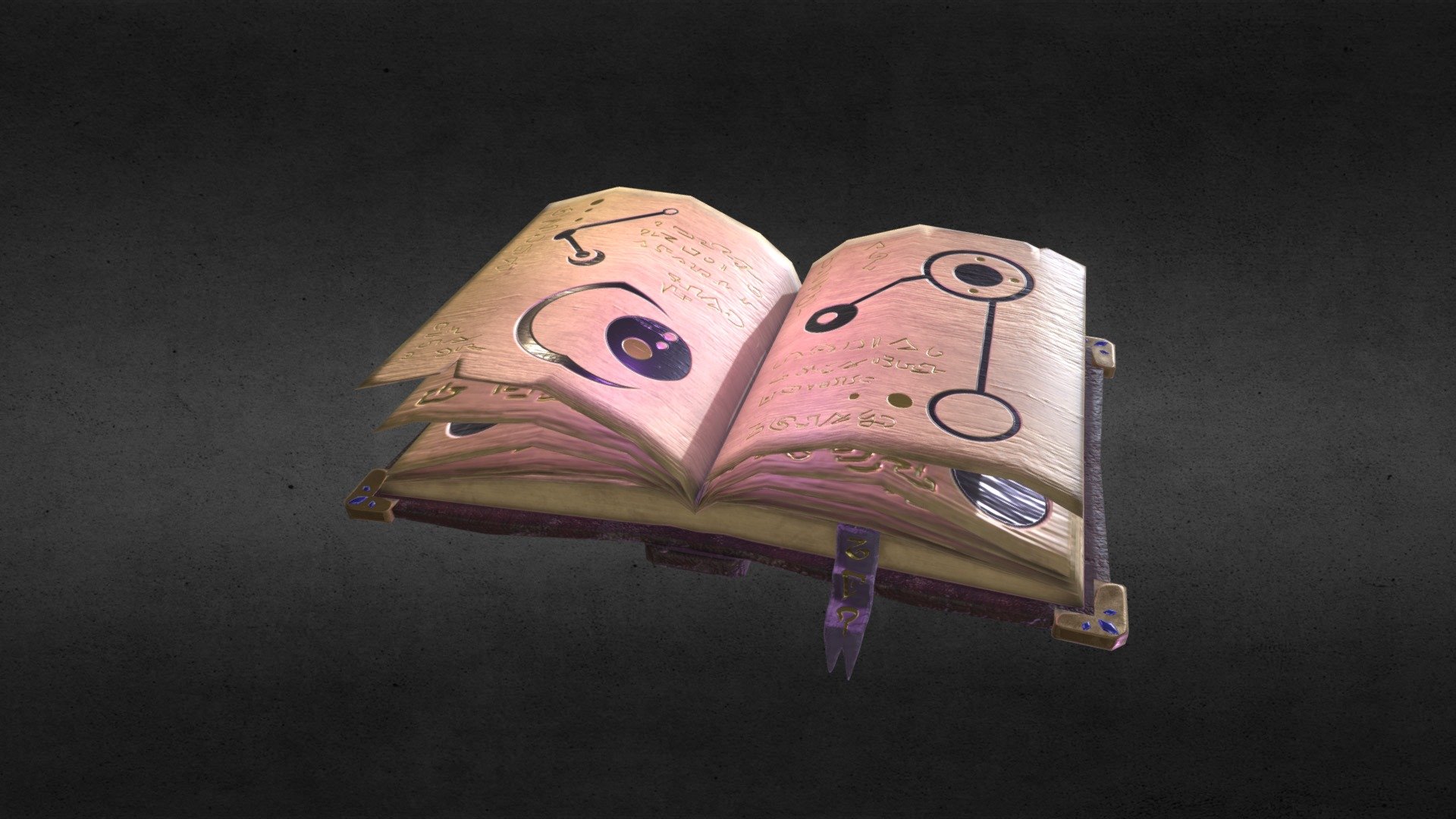 An old and very powerful Grimoire, able to provide its user with unimaginable spells&hellip; if it sees them worthy. Otherwise&hellip;
.
Another asset I modelled for my Diorama! This Grimoire will be placed upon the Book Altar that is located atop the hill, in front of the tall stone slab.
.
- June 2019 - Grimoire - Buy Royalty Free 3D model by Isabella Kugler (@Isabella_Kugler) 3d model