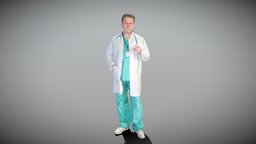 Experienced doctor holding pen 401
