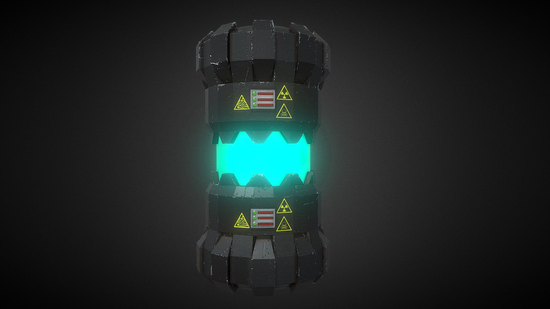 Sci-fi inspired barrel/Power Core/EMP Grenade&hellip; honestly, the choice is yours! - Sci Fi Barrel/Power core/EMP Grenade - Buy Royalty Free 3D model by Darcy V (@KayNine) 3d model