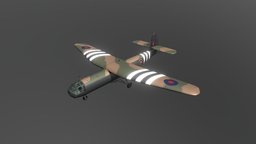 AS.51 Horsa Glider airborne, garden, ww2, british, market, england, far, raf, glider, a, english, too, horsa, airspeed, bridge, as51
