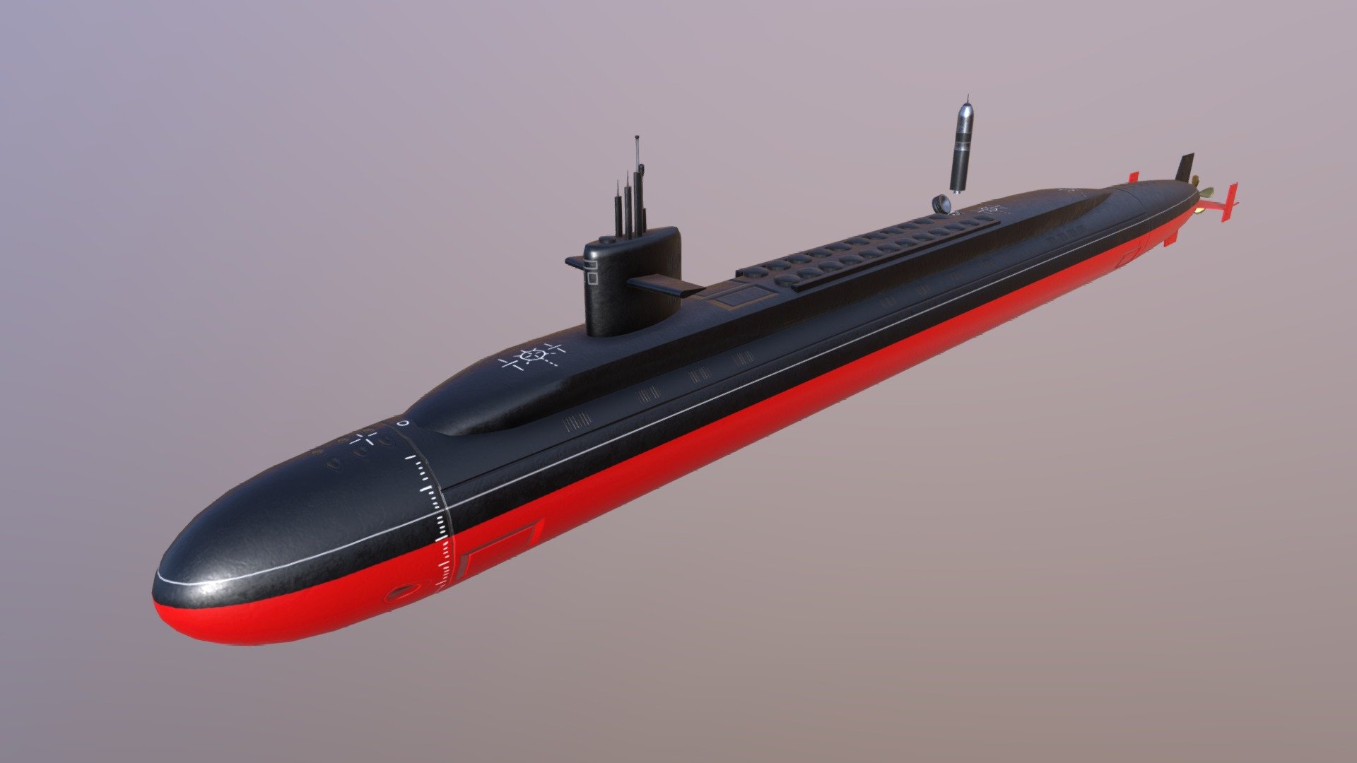 hayuuu this is the tohio class ballistic missile submarine

carrying a ton of trident missiles!

have fun with it!!! - Ohio Class Submarine SSBN - Download Free 3D model by waelXcm 3d model