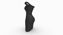 Female Off Shoulder Black Bandage Dress