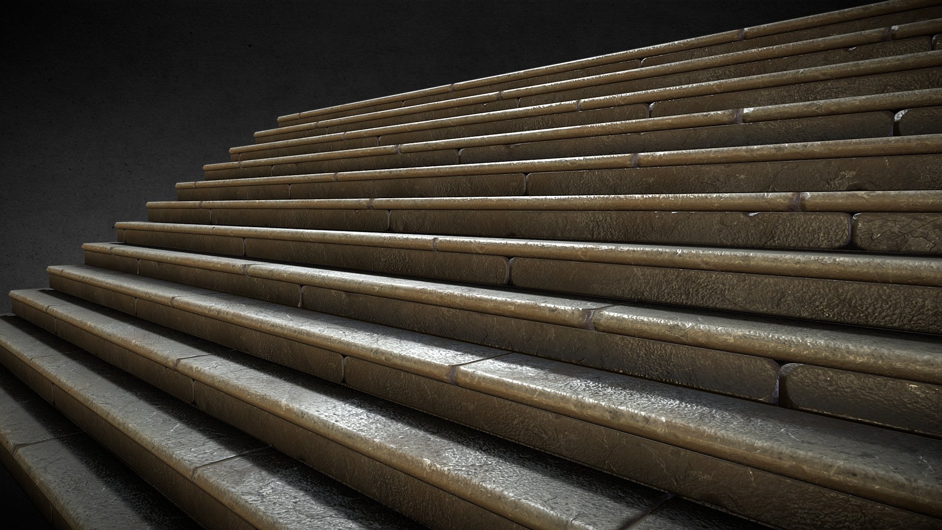 Stone stairs texture - 3D model by hydro4016 (@v326) 3d model