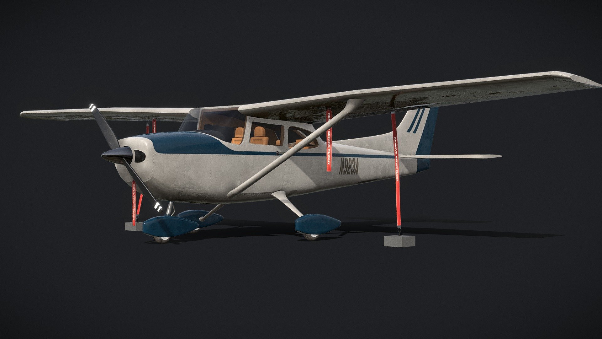 Hyper realistic 3D model of Cessna 172SP



Model ready for animation. 



High detailed interior (also contains cockpit). 



Model done in Blender 3.2 (Clean geometry).



Textured in Substance painter (2k Textures).



Game-ready.



Mid - poly model


 - Cessna 172SP - Buy Royalty Free 3D model by HDM Studios (@HDM.Studios) 3d model