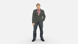 Guy Shirt With An Inscription 0743 style, shirt, fashion, clothes, miniatures, realistic, character, 3dprint, model, man, male