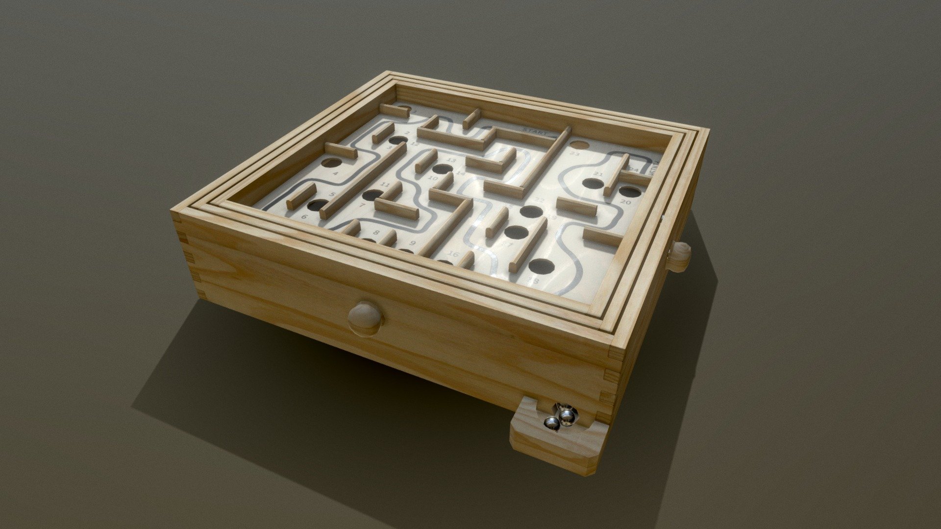 First submission for Sketchfab's 3December 2020. This is a replica of a classic marble labyrinth game

Tools used

Modelling/baking/animation in Blender
Texturing in GIMP
Textures sourced from Textures.com
 - 3December 2020 - Marble Labyrinth - Download Free 3D model by Jack Kelly (@slightlyintelligent) 3d model