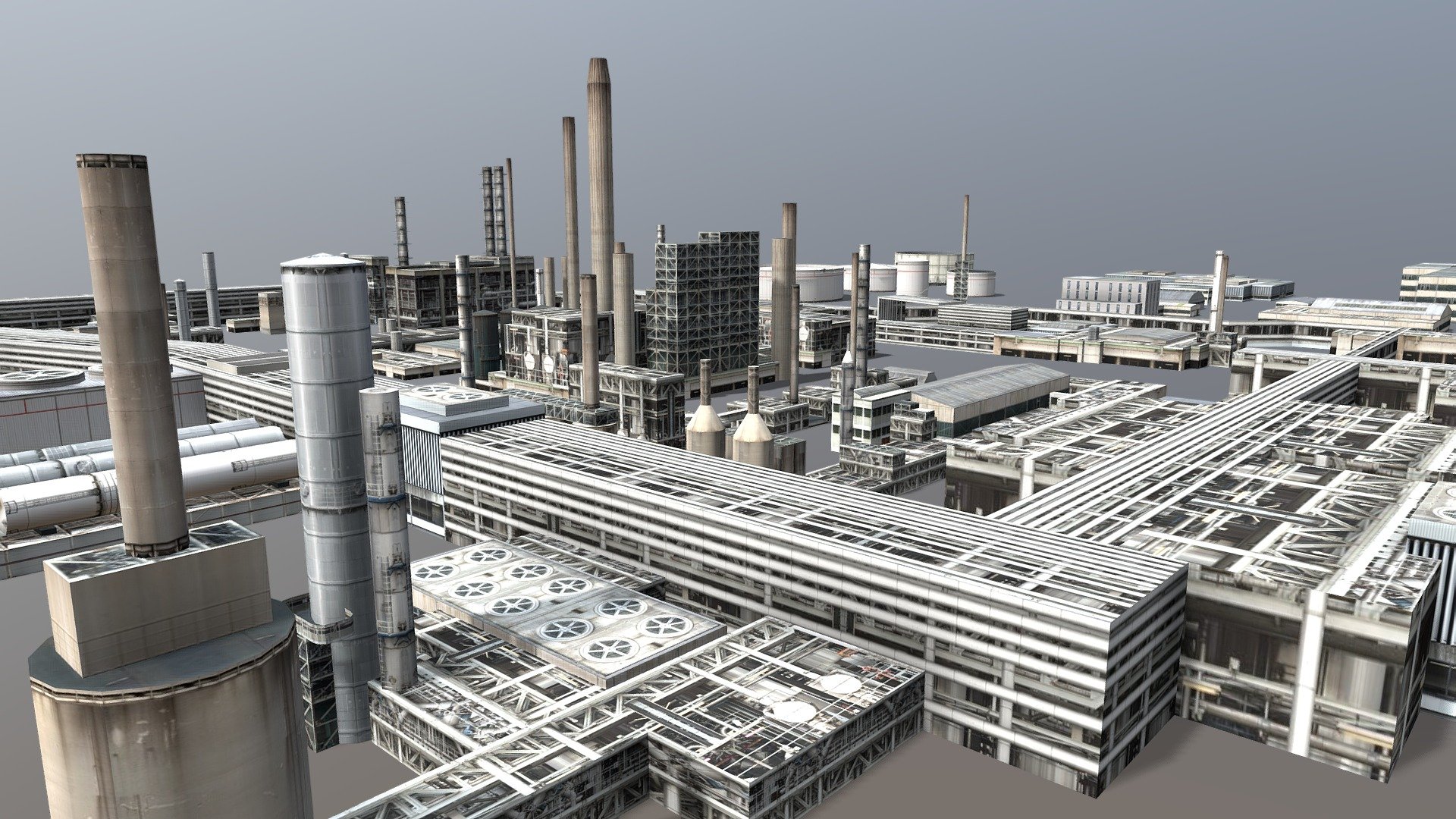 Refinery Props - Buy Royalty Free 3D model by Razvan Badea (@rbadea) 3d model