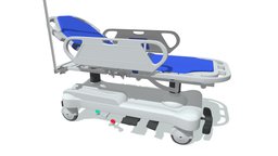 Ambulance Patient Transfer Stretcher Trolley trolley, bed, stand, ambulance, doctor, patient, equipment, furniture, emergency, hospital, rolling, surgery, rescue, stretcher, transfer, medical