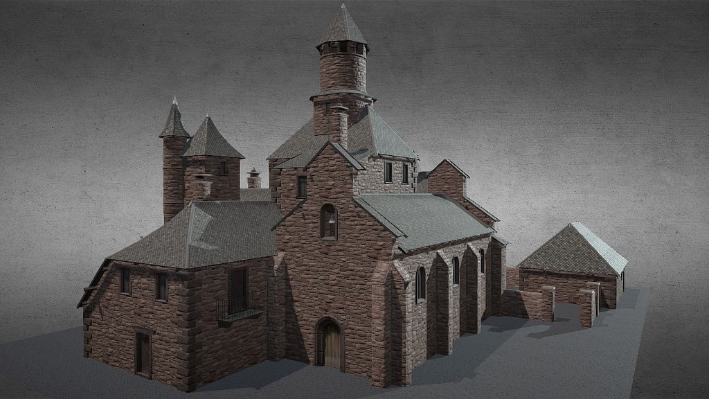 Medieval Buildings - 3D model by imm 3d model