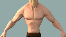 Stylised Torso Study (sculpt) viking, stylised, norse, character