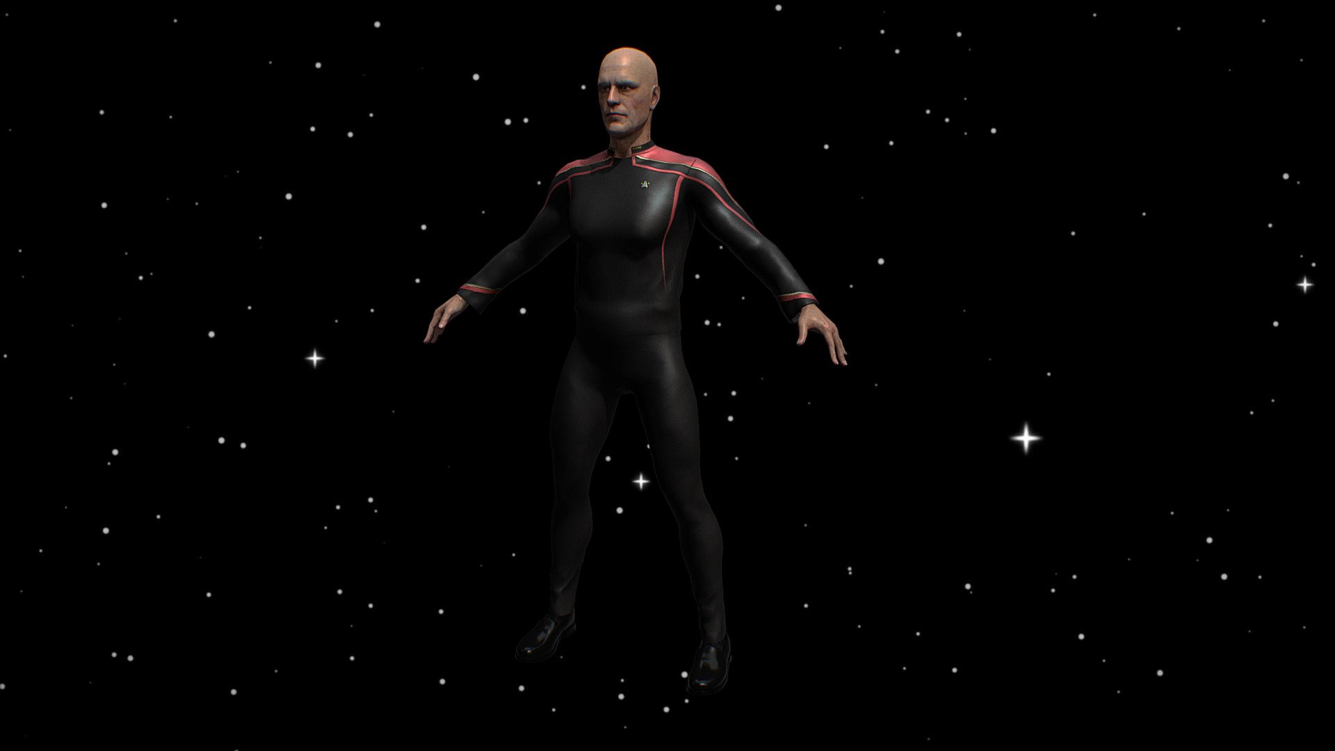 This is a custom star trek admiral model inspired by Admiral Picard from the star trek series,  made for the UE4 mannequin rig.

Please keep in mind this model is still in development and does not show the final result - [UE4] Star Trek Admiral (Male) - 3D model by SanForge Studio (@SanForge) 3d model