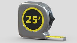 Tape Measure Tools kit, saw, tape, hammer, set, screw, complete, tools, generic, new, big, collection, wrench, vr, ar, pliers, realistic, tool, old, machine, screwdriver, toolbox, stanley, vise, gardening, dewalt, asset, game, 3d, low, poly, axe, hand