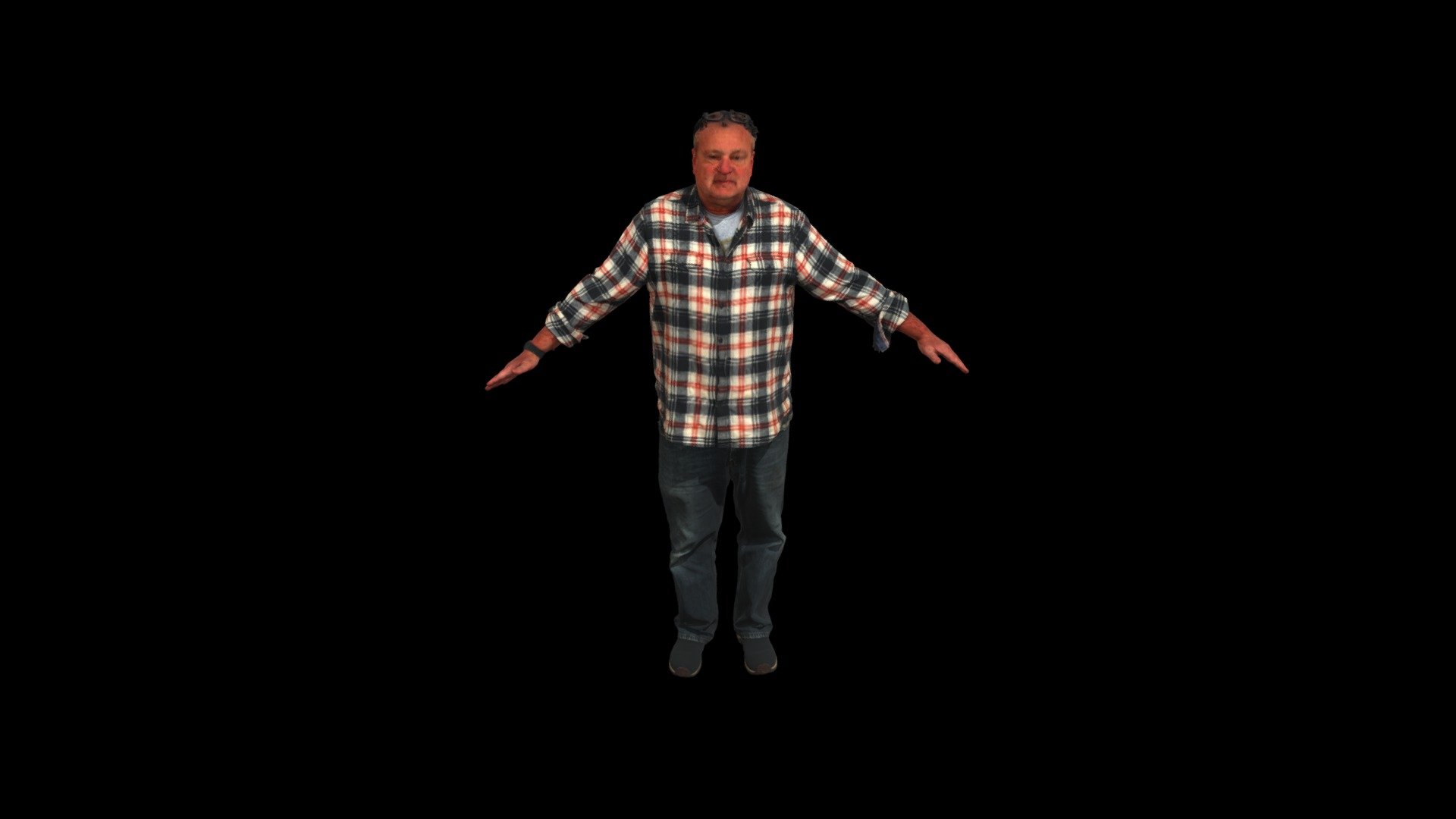 My homie Paul looking mad unhoused chic

Scanned adult man 

Age 65

generally angry looking fellow

works at a garage and smokes cigarettes for lunch - Paul Body Scan - 3D model by kevjumba (@kevinmullin99) 3d model