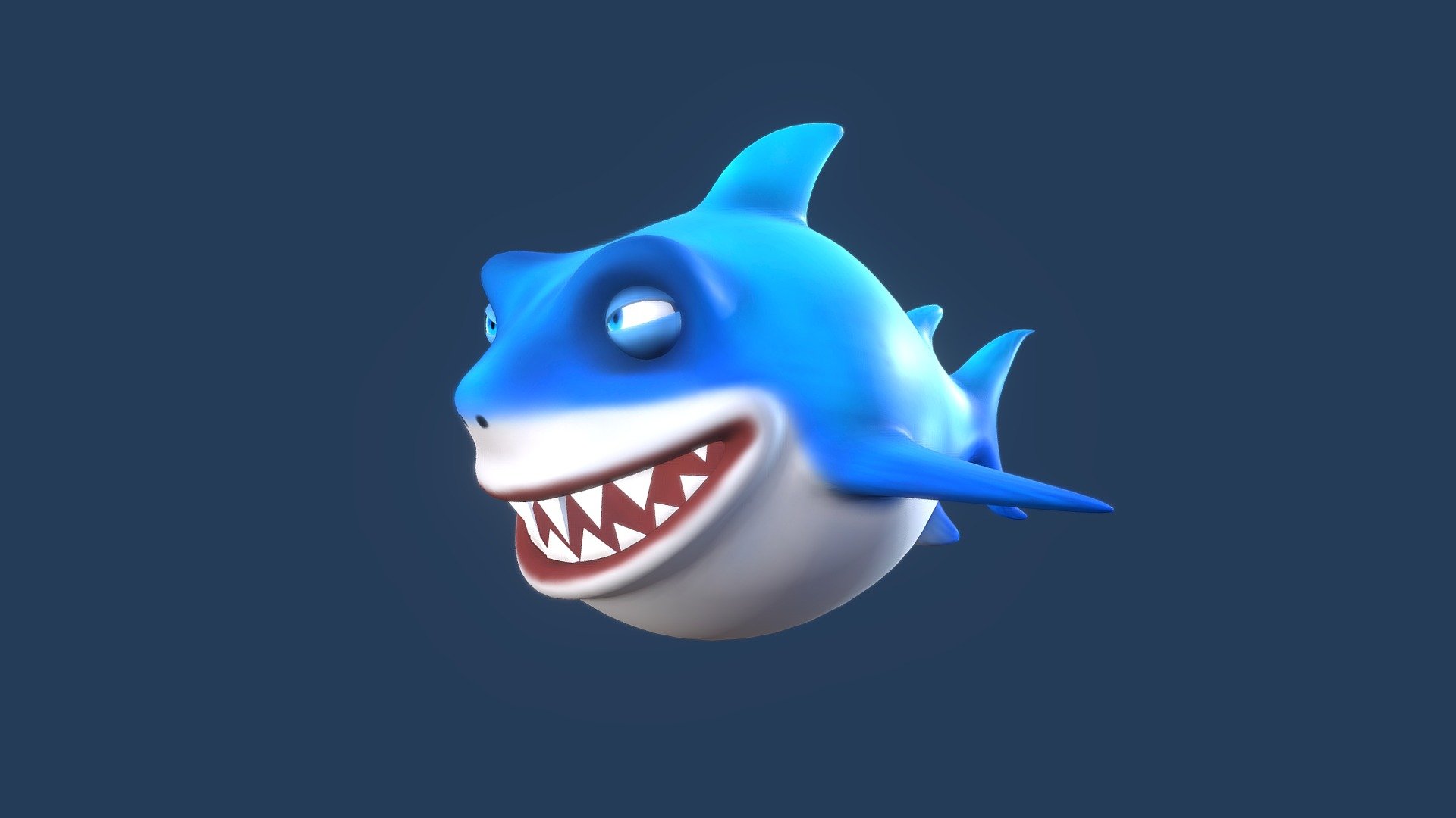 Cartoon Shark - Cartoon Shark - 3D model by Onur3d (@onurgunduz) 3d model