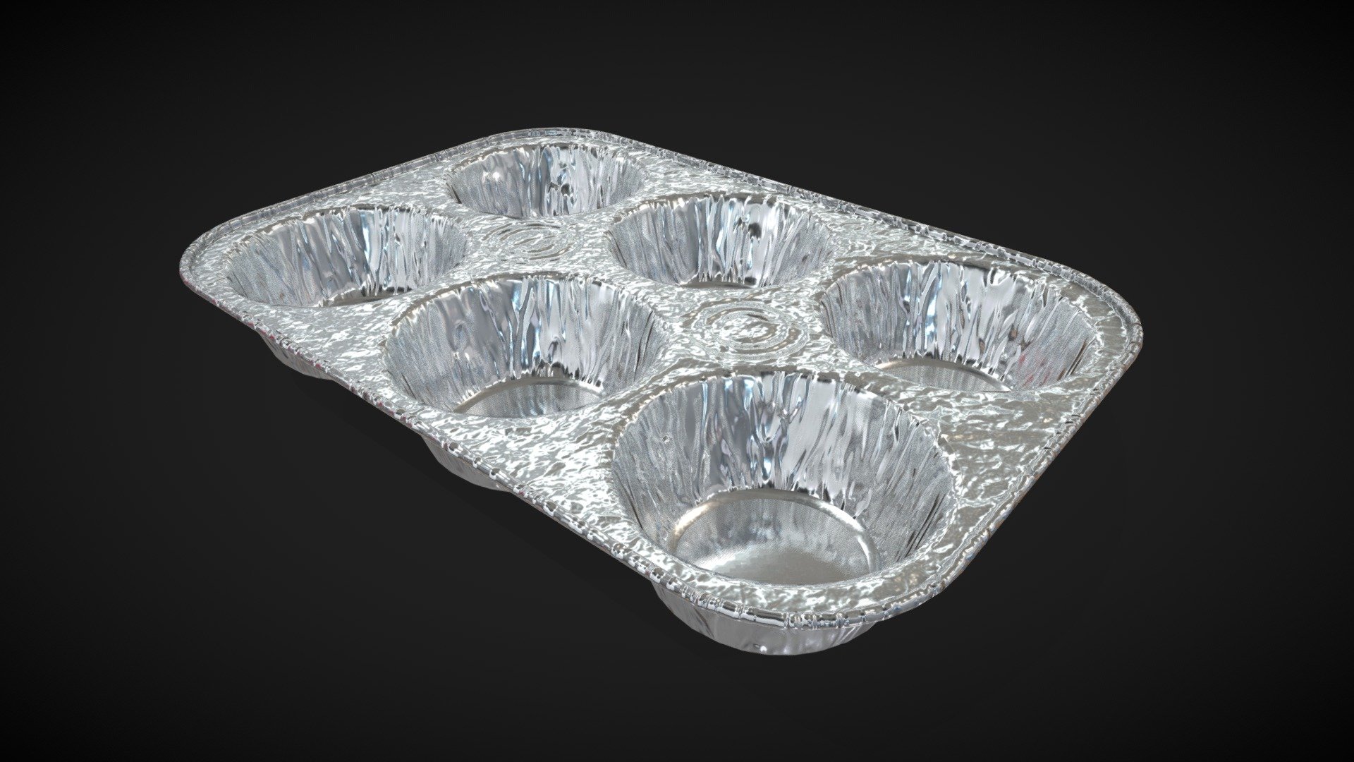This is a 3D model of Disposable Aluminum Cupcake Muffin Pans




Made in Blender 3.x (PBR Materials) and Rendering Cycles.

Main rendering made in Blender 3.x + Cycles using some HDR Environment Textures Images for lighting which is NOT provided in the package!

What does this package include?




3D Modeling of Disposable Aluminum Cupcake Muffin Pans

2K and 4K Textures (Base Color, Normal Map, Metallic ,Roughness, Ambient Occlusion)

Important notes




File format included - (Blend, FBX, OBJ, GLB, STL)

Texture size - 2K and 4K

Uvs non - overlapping

Polygon: Low Poly

Centered at 0,0,0

In some formats may be needed to reassign textures and add HDR Environment Textures Images for lighting.

Not lights include

No special plugin needed to open the scene.

If you like my work, please leave your comment and like, it helps me a lot to create new content. If you have any questions or changes about colors or another thing, you can contact me at we3domodel@gmail.com - Disposable Aluminum Cupcake Muffin Pans - Buy Royalty Free 3D model by We3Do (@we3DoModel) 3d model