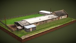 Abandoned farm abandoned, soviet, photorealistic, pack, industry, farm, ussr, game-ready, photoreal, farming-simulator, ussr-architecture, pbr-texturing, farm-house, pbr-game-ready, asset, lowpoly, gameasset, structure, building, industrial, farm-building, farm-equipment