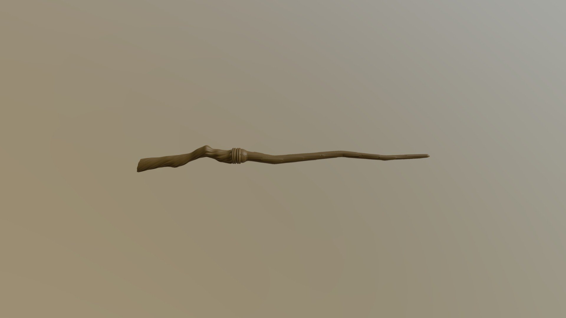 Magic Wand created from a tutorial series by CGMasters. This is untextured and meant to be used as a 3d printable magic wand from Harry Potter 3d model