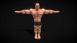 Muscle Man ( Rigged ) avatar, people, muscle, muscles, unreal, fitness, personaje, boxer, persona, muscular, character-design, underwear, unrealengine, bodybuilder, excersise, musculos, rigged_model, rigged-character, facial-rig, facial-expressions, character, unity, unity3d, man, rigged, gameready, person, guy, gamereadycharacter