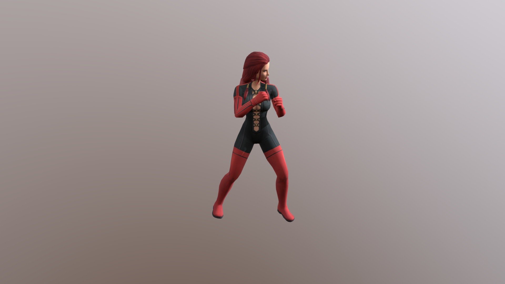 Supergirl fighting animations.  Model not mine - Supergirl - 3D model by samhawk 3d model