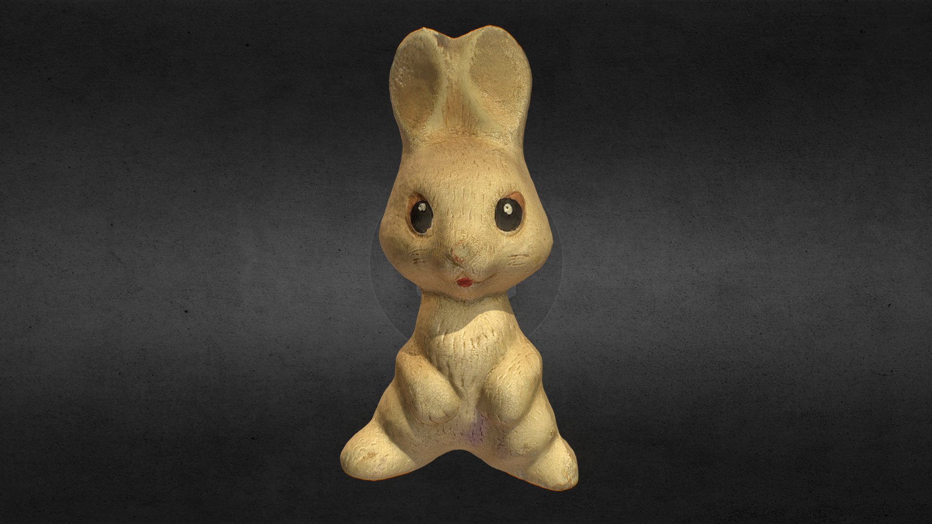 Old USSR Soviet Rubber Toy Rabbit Bunny Scan High Poly 

Including OBJ formats and textures (8192x8192) TIF Albedo, Normal, Occlusion

Polygons: 101000 Triangles: 101000 Vertices: 50502 - Old USSR Soviet Rubber Toy Rabbit Bunny Scan - 3D model by Skeptic (@texturus) 3d model