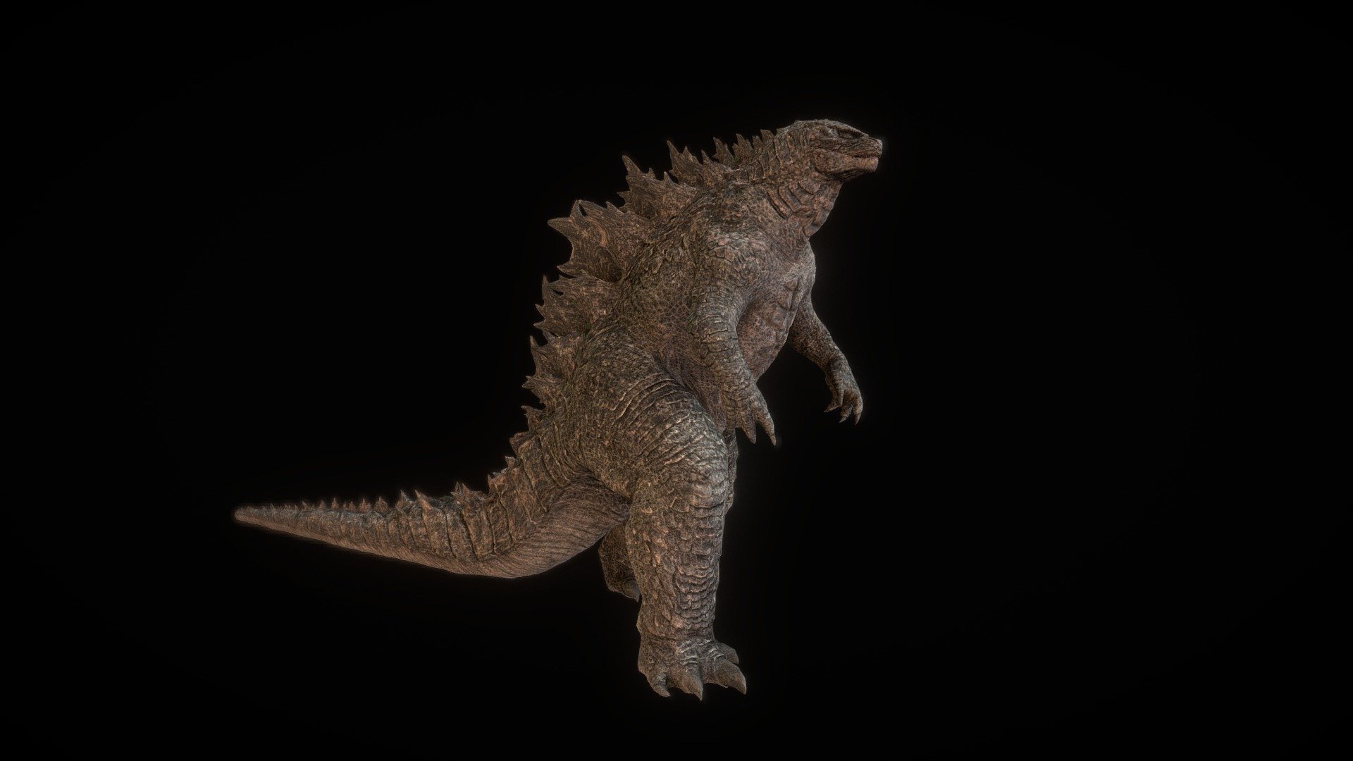3D model of godzilla giant monster dinosaur. Available 3d model format: .glb(GL Breath) Texture format: tga, png - Godzilla - Download Free 3D model by savounited 3d model